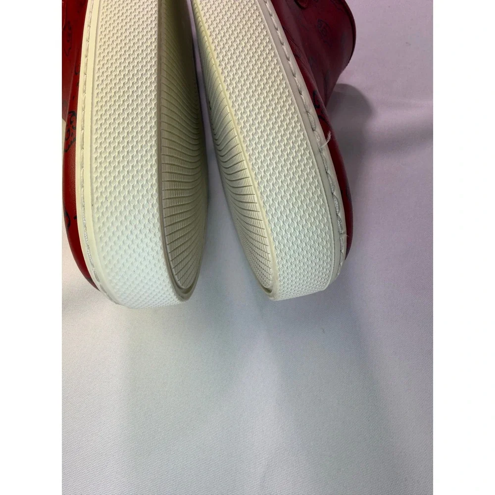 Gucci Ghost Ace Mens Red Leather GG Skull authenticity guarantee sneakers 407362
